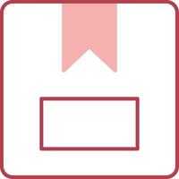 Package Box Solid Two Color Icon vector
