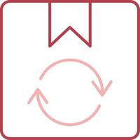 Product Return Solid Two Color Icon vector