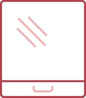 Tablet Solid Two Color Icon vector