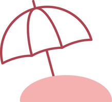 Summer Solid Two Color Icon vector