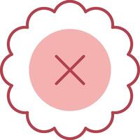 Reject Solid Two Color Icon vector