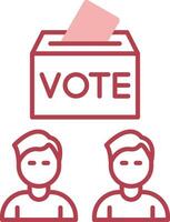 Voters Solid Two Color Icon vector