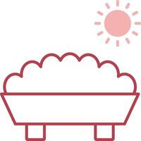 Trough Solid Two Color Icon vector