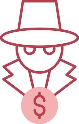 Fraud Solid Two Color Icon