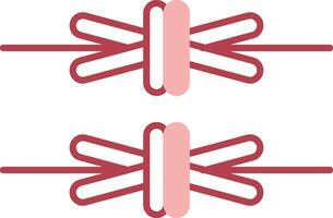 Barbed Wire Solid Two Color Icon vector