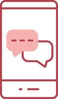 Messages Solid Two Color Icon vector