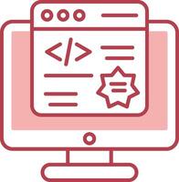 Pop Up Solid Two Color Icon vector