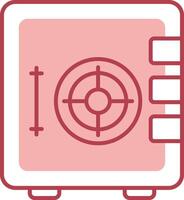 Safety Box Solid Two Color Icon vector