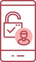 Access Solid Two Color Icon vector