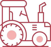 Tractor Solid Two Color Icon vector