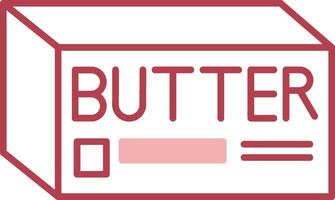 Butter Solid Two Color Icon vector
