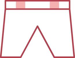 Shorts Solid Two Color Icon vector