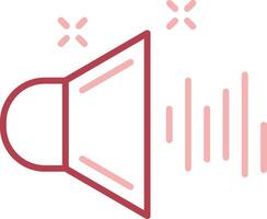 Sound Solid Two Color Icon vector