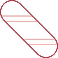 Snowboard Solid Two Color Icon vector