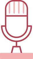 Microphone Solid Two Color Icon vector