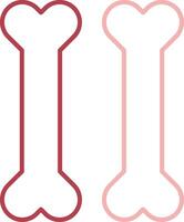 Bones Solid Two Color Icon vector