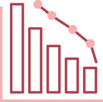 Decrease Solid Two Color Icon vector