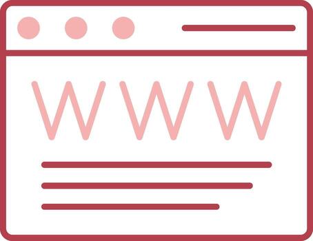 Browser Solid Two Color Icon vector