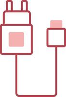 Charger Solid Two Color Icon vector