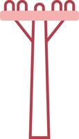 Pole Solid Two Color Icon vector