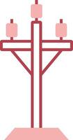 High Voltage Solid Two Color Icon vector