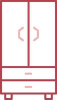 Cupboard Solid Two Color Icon vector