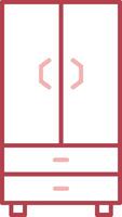 Cupboard Solid Two Color Icon vector