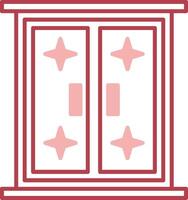 Window Solid Two Color Icon vector