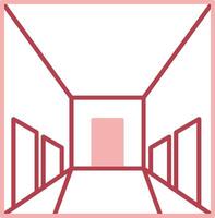 Hallway Solid Two Color Icon vector