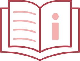 Book Solid Two Color Icon vector