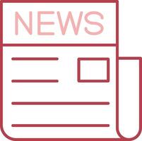 News Solid Two Color Icon vector