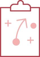 Strategy Solid Two Color Icon vector