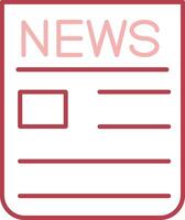 Breaking News Solid Two Color Icon vector
