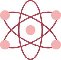 Atom Solid Two Color Icon vector