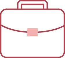 Brief Solid Two Color Icon vector