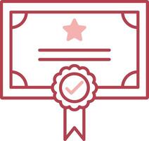 Qualify Solid Two Color Icon vector