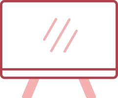 Television Solid Two Color Icon vector