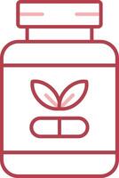 Supplements Solid Two Color Icon vector