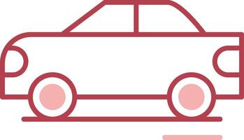 Race Car Solid Two Color Icon vector