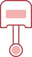 Piston Solid Two Color Icon vector