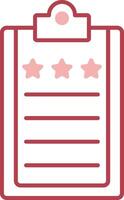 Evaluation Solid Two Color Icon vector