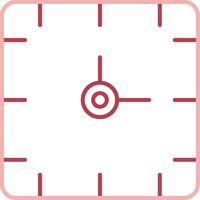 Clock Solid Two Color Icon vector