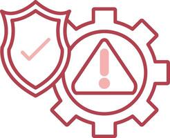 Risk Management Solid Two Color Icon vector