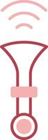 Horn Solid Two Color Icon vector