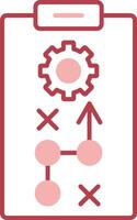 Strategy Solid Two Color Icon vector