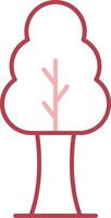 Tree Solid Two Color Icon vector