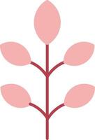Leaf Solid Two Color Icon vector