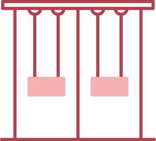 Swing Solid Two Color Icon vector