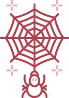 Spiderweb Solid Two Color Icon vector