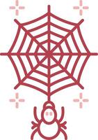 Spiderweb Solid Two Color Icon vector